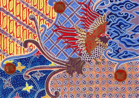 Nirmana Batik, Batik Diy, Mega Mendung, Banknotes Design, Batik Art, Motif Batik, Batik Pattern, Motif Design, Ornaments Design