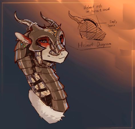 Dragon Accessories Drawing, Armor For Dragons, Dragon Horn Ideas, Dragon Horns Reference, Wof Headcanons, Qibli Wof, Dragon Knowledge, Wof Drawings, Animal Armor