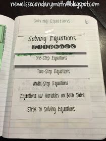 Mrs. Newell's Math: Multi Step Equations INB Math Solving, Junior High Math, Equations Notes, Secondary Math Classroom, Solving Multi Step Equations, Solving Linear Equations, Multi Step Equations, Middle School Math Teacher, Teaching Algebra