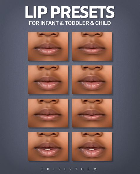 THISISTHEM — INFANT SKIN SET - Genetic & Presets Sims 4 Infant Lip Preset, Sims 4 Infant Teeth, Sims Cc Infant Skin, Sims 4 Cc Infant Lips, Toddler Skin Details Sims 4, Sims 4 Infant Body Preset, Braces Cc Sims 4, Skin Color Cc Sims 4, Sims 4 Cc Infant Face