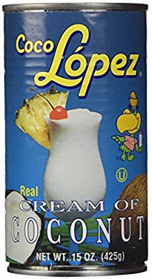 Amazon.com : Coco Lopez - Real Cream of Coconut - 15 Ounce Can - Original Fresh Authentic Coconut Cream (6 Pack) : Coconut Sauces : Grocery & Gourmet Food Pina Colada Recipe Coco Lopez, How To Make Coquito, Coconut Pineapple Cake, Puerto Rican Christmas, Pineapple Filling, Virgin Pina Colada, Coco Lopez, Christmas Drinks Recipes, Cream Of Coconut