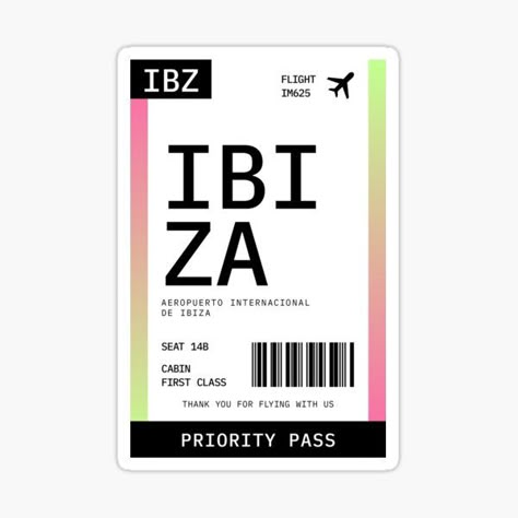 Ibiza Map, Boarding Pass Sticker, Ibiza Clubs, Money Vision Board, Ios App Icon, Anime Stickers, Vintage Music, Journal Gift, Aesthetic Vintage