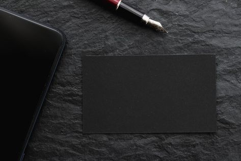 Blank black business card for mockup and... | Premium Photo #Freepik #photo #background #mockup #business #vintage Black Business Card Mockup, Business Card Design Black, Mockup Background, Background Luxury, Black Blank, Buisness Cards, Matcha Tea Powder, Linkedin Background, Office Background