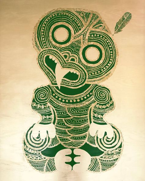 Hei Tiki, Tiki Tattoo, Maori Patterns, Maori People, Polynesian Art, Maori Designs, Tiki Art, Māori Culture, Tiki Mask