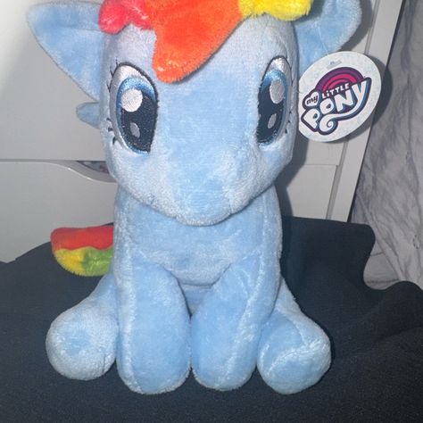 New With Tags My Little Pony Toys, My Little Pony Rainbow Dash, Rainbow Dash, Stuffed Animals, My Little Pony, Pet Toys, Kids Toys, New Color, Kids Shop