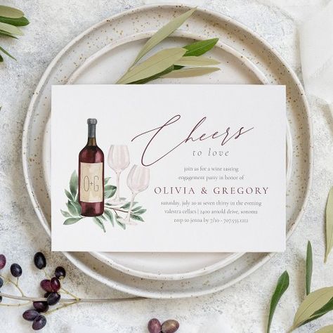 Wine Tasting Engagement Party, Wine Bridal Shower Invitations, Retro Wedding Invitations, Bridal Shower Wine, Wedding Rehearsal Dinner Invitations, Couples Shower Invitations, Wine Theme, Rehearsal Dinner Invitations, Dinner Invitations