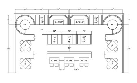 Designer Guides – Spacing Examples – Soft Touch Furniture Restaurant Furniture Layout, Restaurant Design Plan, Restaurant Table Design, Cafe Plan, Cafe Bar Design, Restaurant Floor Plan, Rooftop Restaurant Design, Restaurant Layout, Interior Design Sketchbook