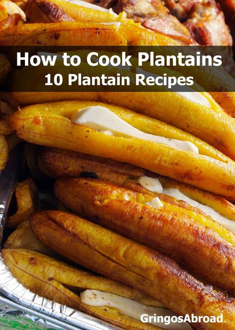 Ecuadorian Plantain Recipes, Black Plantain Recipes, Baked Plantain Recipes, Green Plantains Recipes, Plantain Banana Recipes, Stuffed Plantain Recipes, How To Cook Plantains Recipes, Plantain Bread Recipes, Easy And Simple Dessert Recipes