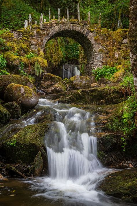 Scotland's Scenery | Taken last night.** Fairy Bridge, Glen Creran.** Well worth a visit if passing, **Castle Stalker** is also nearby Pointing To The Sky, Castle Stalker, Fairy Bridge, Night Fairy, Fairy Glen, Scotland Forever, Stone Blocks, Stone Bridge, Old Stone