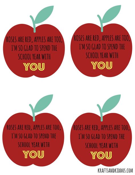 Teacher Treats, Teacher Appreciation Gifts Diy, Teacher Gift Tags, Apple Gifts, Diy Back To School, Teachers Diy, Free Printable Gift Tags, School Treats, Teacher Apple