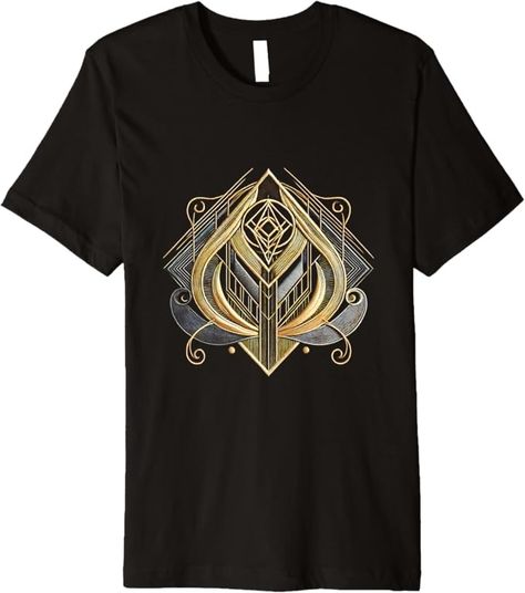 Amazon.com: Geometric Gold Black Abstract Design Stylish Personal Touch Premium T-Shirt : Clothing, Shoes & Jewelry Black Abstract, Gold Black, Branded T Shirts, Abstract Design, Personal Touch, Shoes Jewelry, Top Styles, Fashion Branding, Shoe Jewelry