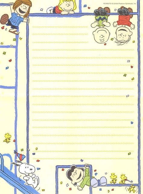 Stationary Printable, Memo Pad Design, Writing Paper Printable Stationery, Free Printable Stationery, Note Writing Paper, Writing Paper Printable, Memo Notepad, Snoopy Images, Memo Paper