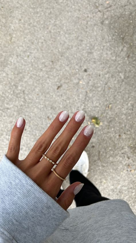 Wife Nails, Engagement Nails, Milky Nails, Mob Wife, Smink Inspiration, Basic Nails, Cute Gel Nails, Round Nails, Nagel Inspo