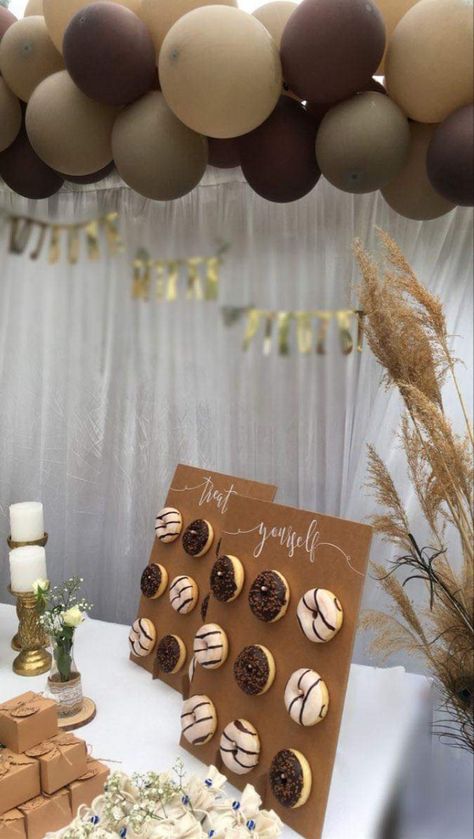 Gold And Brown Birthday Decor, Brown Gold Birthday Theme, Birthday Brown Theme, Beary First Birthday Dessert Table, Brown And Gold Birthday Decorations, Shades Of Brown Birthday Theme, Brown Theme Birthday Party, Brown Birthday Party Decorations, Brown Decorations Party