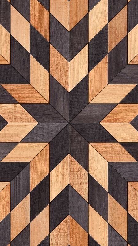 Wood Pattern Design, Wooden Floor Tiles, Wood Art Diy, Painted Barn Quilts, Seamless Wallpaper, Barn Quilt Designs, Wood Wall Art Diy, Wood Art Projects, Geometric Pattern Art