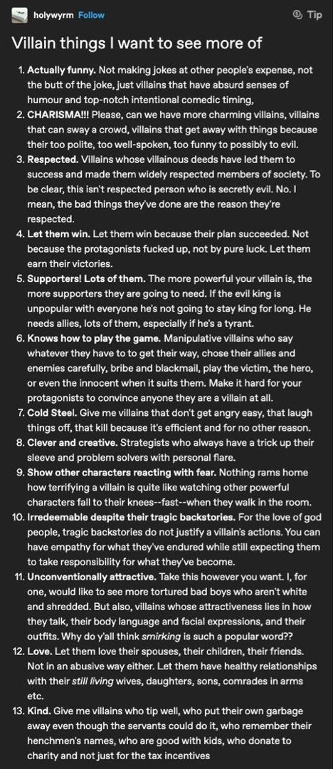 Best Colors For Tan Skin Clothes, Internal Conflicts For Characters, Different Types Of Intelligence, Types Of Tones In Writing, Villain Plot Ideas, Plot Writing Prompts, Oc Ask List, Villain Ideas Writing, Character Dislikes Ideas