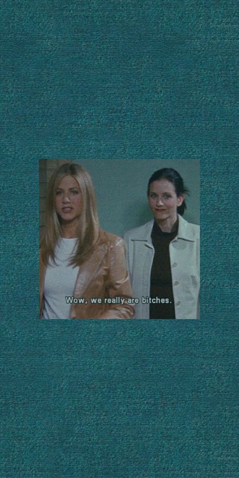 Ew People Wallpaper Aesthetic, People Wallpaper Aesthetic, Rachel Green And Monica Geller, Ew People Wallpaper, Relatable Friends, People Wallpaper, Friends Tv Quotes, Friends Best Moments, 90s Bollywood Aesthetic