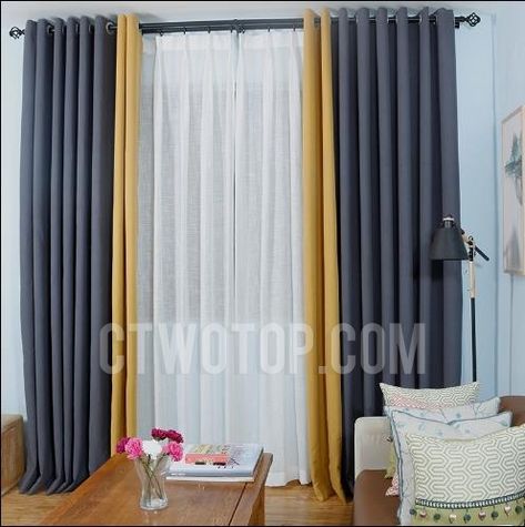 Block Curtains, Color Block Curtains, Leaf Curtains, Yellow Curtains, Buy Curtains, Curtain Length, Decoration Styles, Curtains Width, How To Make Curtains