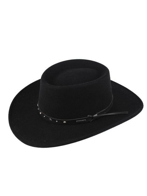 Gambler Hat, Cowgirl Fashion, Stetson Hat, Western Hat, Black Hawk, Western Hats, Riding Gear, Men's Apparel, Cool Hats