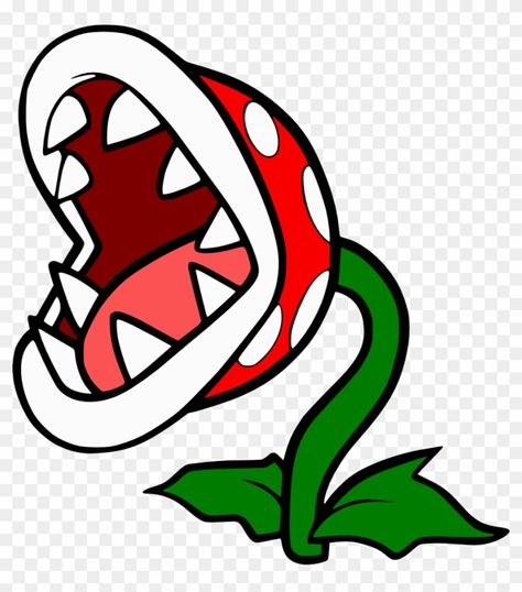 Mario Doodles, Super Mario Piranha Plant, Mario Clipart, Mario Piranha Plant, Super Mario Tattoo, Mario Und Luigi, Mario Tattoo, Plant Svg, Super Mario Bros Birthday Party