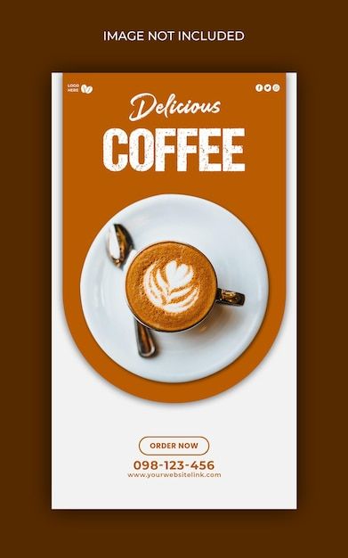 Coffee shop instagram stories social med... | Premium Psd #Freepik #psd #story #template #social-media-post #social-media-banner Shopping Social Media Design, Coffee Social Media Design, Social Media Story Design, Coffee Shop Instagram, Coffee Banner, Social Media Banner Design, Graphic Design Posters Layout, Bro Code, Poster Layout