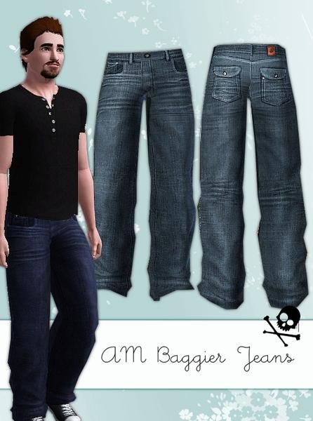 I thought the baggy jeans that came with the game were just not baggy enough, I couldn't make them as baggy as I wanted, but these are fairly baggy imo.. :D Enjoy!  Found in TSR Category 'Sims 3... Male Baggy Jeans, Sims 4 Cc Clothes Male, Sims 3 Cc Clothes, Sims 4 Cc Clothes, Boys Leather Jacket, Sims 4 Men Clothing, Sims 4 Male Clothes, Sims 3 Cc Finds, Sims 3 Mods