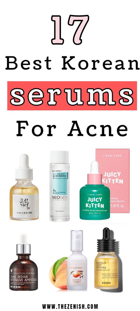 korean serum aesthetic Korean Serums For Acne, Best Serum For Oily Acne Prone Skin, Face Serum For Acne Prone Skin, Best Face Serum For Acne Prone Skin, K Beauty For Acne, Korean Serum For Oily Skin, Korean Moisturizer For Acne Prone Skin, Korean Skincare Products For Acne, Best Serums For Acne Prone Skin