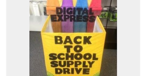 Church Back To School Bash, Back To School Drive, School Donations, School Supply Box, Back To School Displays, Back To School Bash, School Supply Drive, Community Service Ideas, Donation Ideas