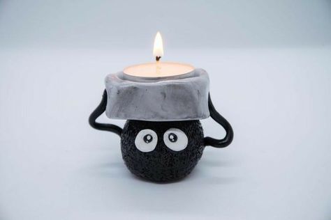 Soot Sprite, Diy Air Dry Clay, Sculpture Art Clay, Air Dry Clay Projects, Clay Diy Projects, Diy Ceramic, Tanah Liat, Keramik Design, Ceramics Pottery Art