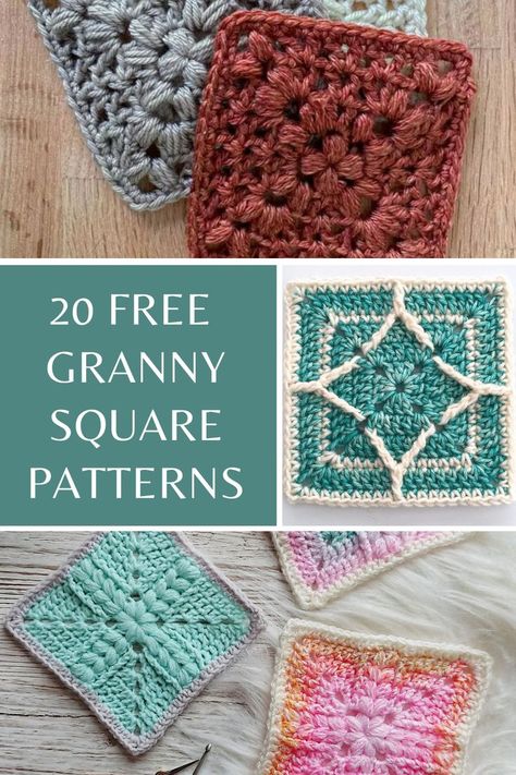 Firework Granny Square, Willow Granny Square Pattern Free, 8 Inch Granny Square Crochet Pattern, Granny Square Chunky Yarn, Granny Square Ideas Free Pattern, Crochet Continuous Granny Square, Basic Granny Square Crochet Pattern Free, Hexagon Granny Square Pattern, Solid Granny Square Pattern Free