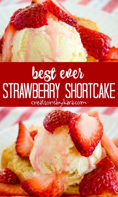 Strawberry Shortcake For One, Strawberry Shortcut Cake, Strawberry Shortcake With Frozen Strawberries, Pound Cake Strawberry Shortcake, Short Cakecake, Convent Life, Best Strawberry Shortcake Recipe, Shortcake Recipe Easy, Strawberry Biscuits