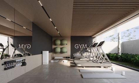 Apartment Gym Design, Gym Interior Design Ideas, Game Lounge, Commercial Gym Design, Workout Studio, Small Home Gym Ideas, Student Hostel, Luxury Home Gym, Gym Design Interior