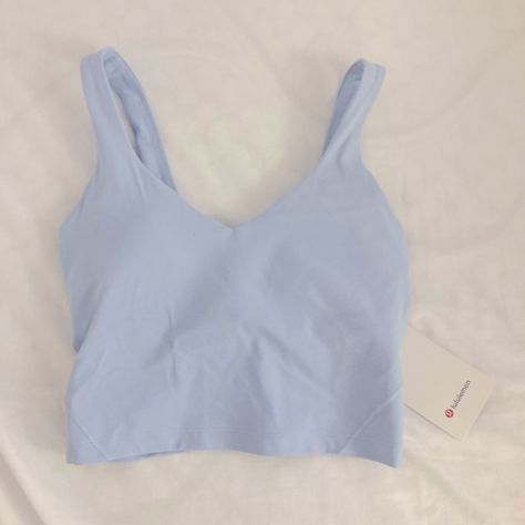 Lululemon Align Tank, Linen Blue Size 4 Brand New With Tag, Excellent Condition Lulu Fits, Lulu Tank, Clothing Wishlist, Align Tank, Lululemon Align Tank, Strappy Tank Tops, Tank Top Straps, Lululemon Tank Top, Tank Top Bras