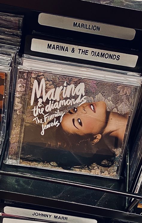 Marina and the diamonds cd Marina Album Cover, Marina And The Diamonds Aesthetic, Marina And The Diamond, Marina Aesthetic, Marina Diamandis, Johnny Marr, Fear Of Love, Beach At Night, Marina And The Diamonds