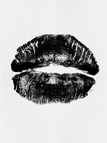 size: 12x9in Art Print: Black Lips Print by Eline Isaksen : Lips Art Print, White Lipstick, Halloween Is Coming, Black Lips, Lips Print, Fashion Wall Art, Photo Wall Collage, Black And White Aesthetic, Aesthetic Gif