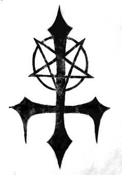 Laveyan Satanism, Satanic Cross, Satanic Tattoos, The Satanic Bible, Upside Down Cross, Cross Drawing, Cross Art, Symbol Tattoos, Dream Tattoos