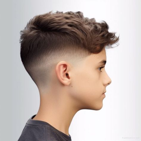 Low Tapered Fade Boys, Boys Haircut Trends 2024, Low Taper Fade Boys Haircut, Baseball Hair Cuts Boys, Boys Low Taper Fade Haircut Kids, Boys Faded Cut, Tapered Fade Boys, Fade Haircut With Long Top, Textured Fringe Boys Haircut