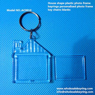 Leaderkin Gifts: House shape plastic photo frame keyrings personali... Blank Photo, Personalized Photo Frames, Photo Keychain, Acrylic Keychains, Custom Keychain, Photo Frame, Key, Personalized Items, Frame