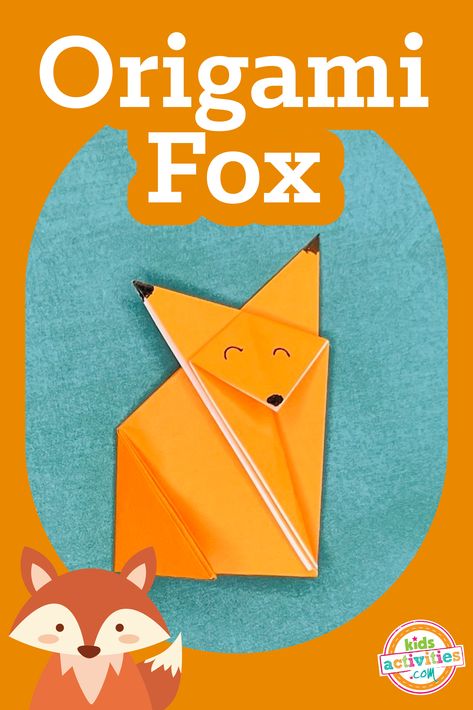 Follow this easy tutorial to make an origami fox! Ideal for kids of all ages and adults who love wild animal crafts. Origami Fox Tutorial, Wild Animal Crafts, Kids Science Fair Projects, Science Games For Kids, Origami Easy Step By Step, Kids Stem Activities, Paper Fox, Cute Origami, Fox Kids