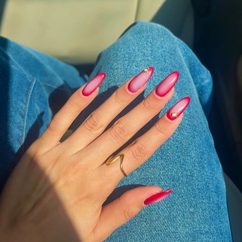 Airbrush Gel Nails, Air Brush Nails, Classy Simple Nails, Airbrush Nail Art, Set Nails, August Nails, Airbrush Nails, Long Acrylic, Pink Nail Designs