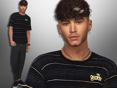 Sims 4 Male Sims Download, Hair The Sims 4, Sims 4 Curly Hair, Sawamura Eijun, Sims 4 Men Clothing, Sims 4 Hair Male, Male Hairstyles, Sims Inspiration