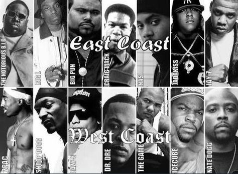 East Coast Vs. West Coast: How The Stanley Cup Final Compares To Gangsta Rap In The 90s West Vs East Coast, West Coast Rappers Wallpaper, East Coast Vs West Coast, Gangsta Art, Rap Legends, Cultura Hip Hop, Old School Rap, Hip Hop Legends, Mode Hip Hop