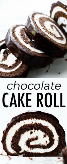 Dark Chocolate Ganache Recipe, Swiss Chocolate Cake, Chocolate Swiss Roll Cake, Chocolate Cake Roll, Swiss Cake, Chocolate Swiss Roll, Chocolate Roll Cake, Fancy Desserts Recipes, Swiss Roll Cake