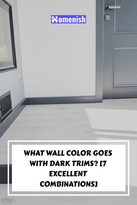 Whether you’re into a vintage or mid-century modern vibe, you can add much warmth to your interior by painting the walls a complementary color to go with your dark trims. Let’s take a look at some examples below: White Walls Dark Gray Trim, Charcoal Grey Trim Interior, White Walls Dark Grey Trim, Light Colored Walls With Dark Trim, Light Gray Walls With Dark Gray Trim, Color Painted Trim Interior, Painting Trim Darker Than Walls, Light Grey Walls With Dark Grey Trim, Light Grey Walls With Black Trim