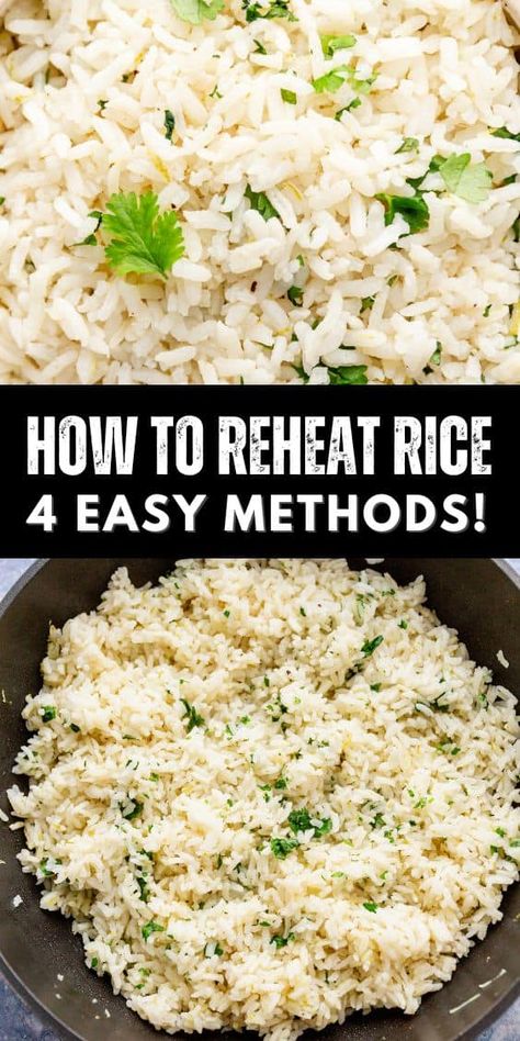 This post sets out the most common methods to reheat rice (regardless of the type of rice) as well as tips and tricks so that your reheated rice is just as delicious as when it was first cooked. How To Rinse Rice, Ideas For Dinner Healthy, Food Easy Healthy, Reheat Rice, Healthy Food Easy, Healthy Food Snacks, Food Ideas For Dinner, Easy Healthy Food, Healthy Food Prep