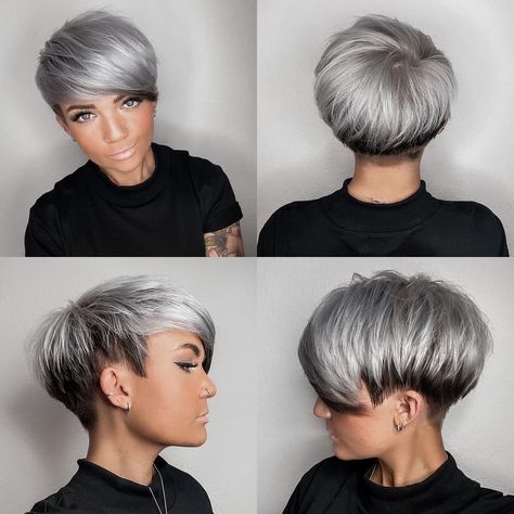 Women Mullet, Kadeřnické Trendy, Short Hair Pixie Cuts, Short Hair Undercut, Super Short Hair, Blonde Pixie Haircut, Brazilian Remy Hair, Edgy Short Hair, Mullet Hairstyle Women