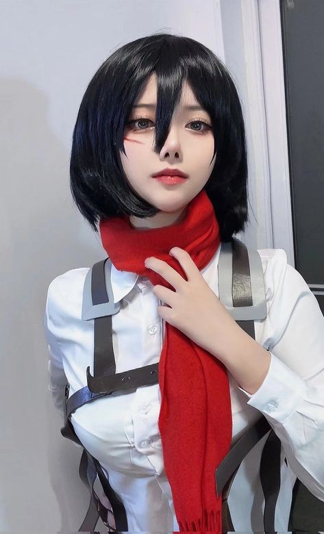 Mikasa Ackerman Cosplay, Mikasa Cosplay, Character Makeup, Idee Cosplay, Kawaii Cosplay, Mikasa Ackerman, Universal Language, Cosplay Characters, Cute Cosplay