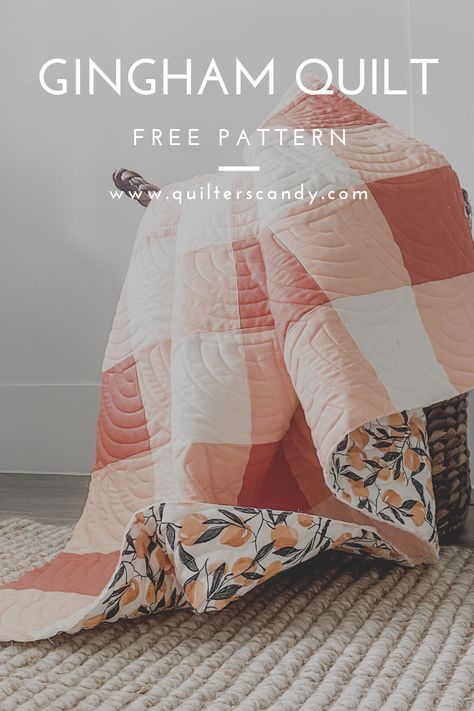 Quilt Patterns for Modern Quilters - by Quilters Candy Gingham Quilt Pattern, Free Quilt Tutorials, Gingham Quilt, Diary Of A Quilter, Diy Bebe, Beginner Quilt Patterns, Easy Quilt Patterns, Patchwork Quilt Patterns, Quilt Guild