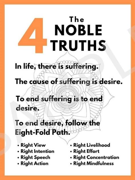 4 Noble Truths, Four Noble Truths, Buddhism Beliefs, Noble Truths, Buddha Thoughts, Buddhist Wisdom, Buddhist Philosophy, Buddha Quotes Inspirational, Buddhist Teachings