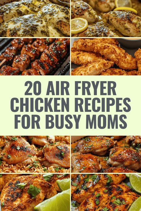 Quick and Easy Air Fryer Chicken Recipes Air Fry Chicken Meals, Easy Chicken Air Fryer Meals, Air Fryer Chicken Healthy, Easy Air Fryer Chicken Recipes, Air Fryer Chicken Recipes Easy, Chicken In Air Fryer Recipes, Chicken Airfryer Recipes, Chicken Recipes In Air Fryer, Easy Air Fryer Fried Chicken